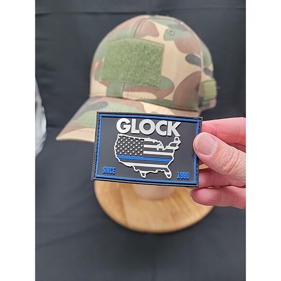 Mens Rapdom Tactical Gear Camo Hat With Removable Patch - Picture 8 of 9